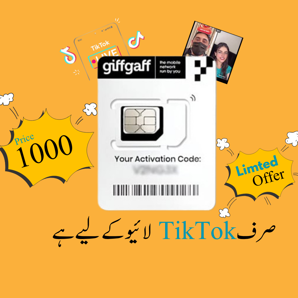 UK Giffgaff SIM β TikTok Live Supported